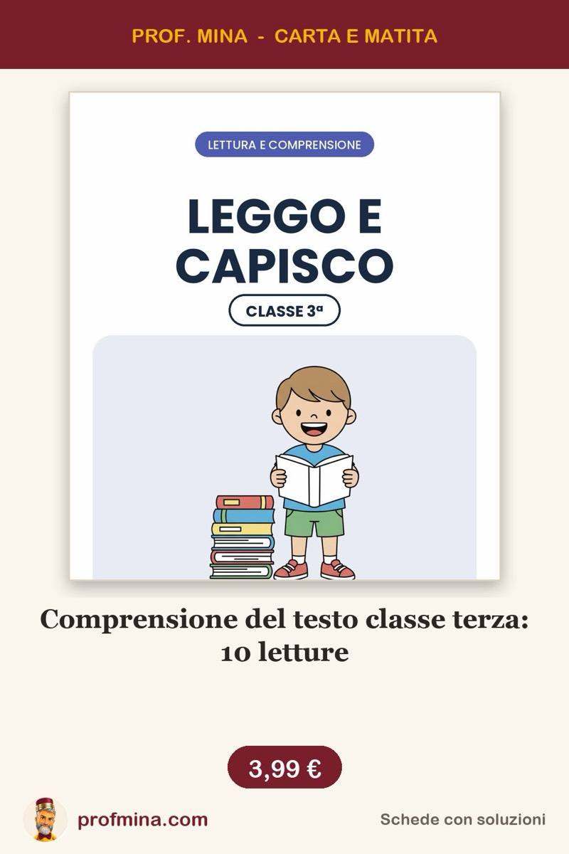 Comprensione del testo classe terza: 10 letture