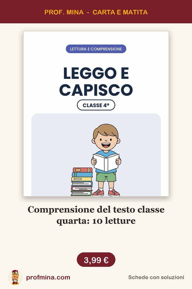Comprensione del testo classe quarta: 10 letture