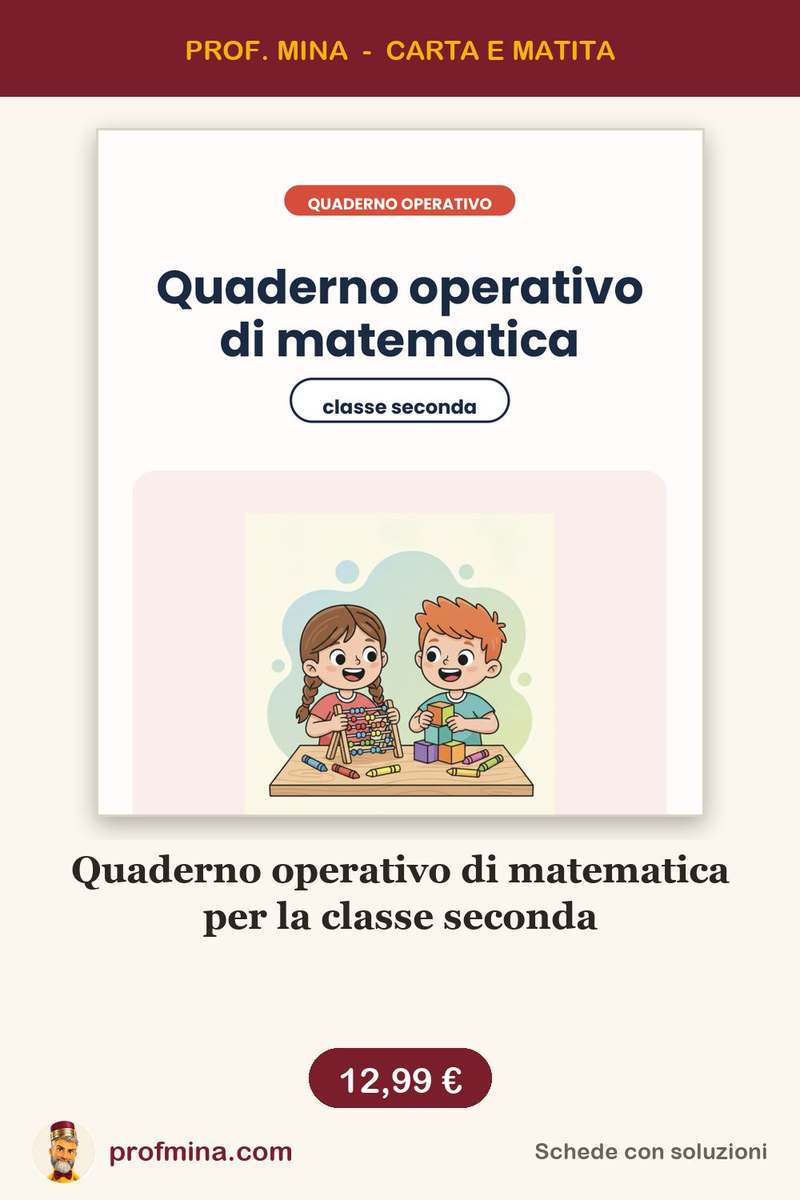 Quaderno operativo di matematica per la classe seconda